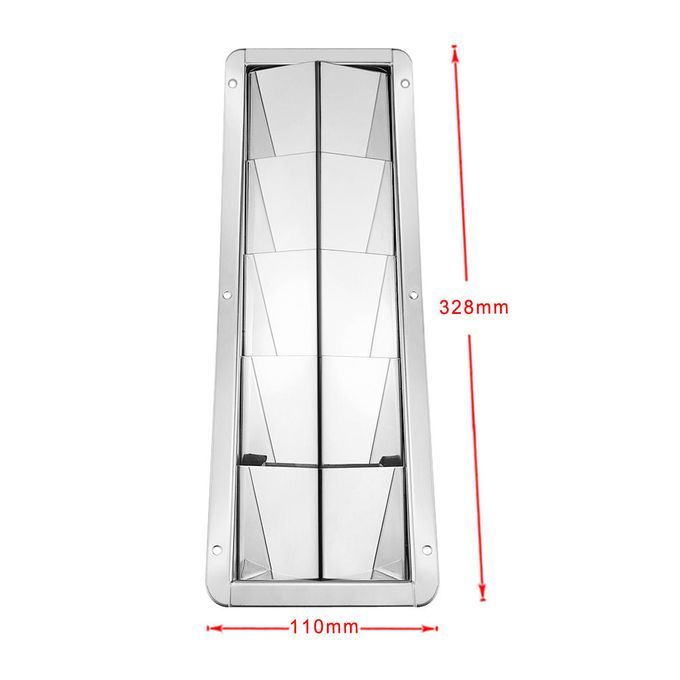 Boat Stainless Steel Air Grill Louver Vent 330mm X 120mm Ventilation 5
