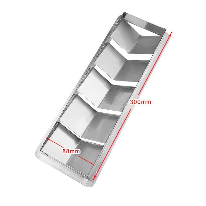 Boat Stainless Steel Air Grill Louver Vent 330mm X 120mm Ventilation 5