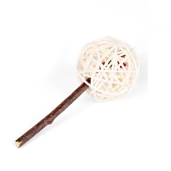 Natural Rattan Ball Toy Lolli  White-white-Lollipop