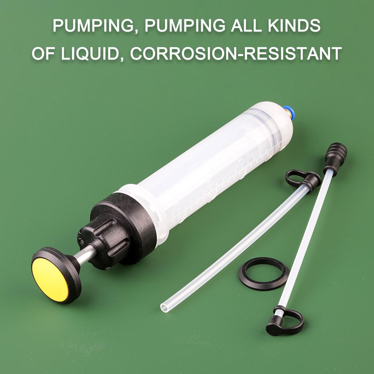 200cc  Fluid Syringe Pump,Oil Fluid Extractor, for ATV's, Boats, Farm Equipment, Industrial Gear Boxes, Motor Vehicles, Oil Change Evacuation Pump