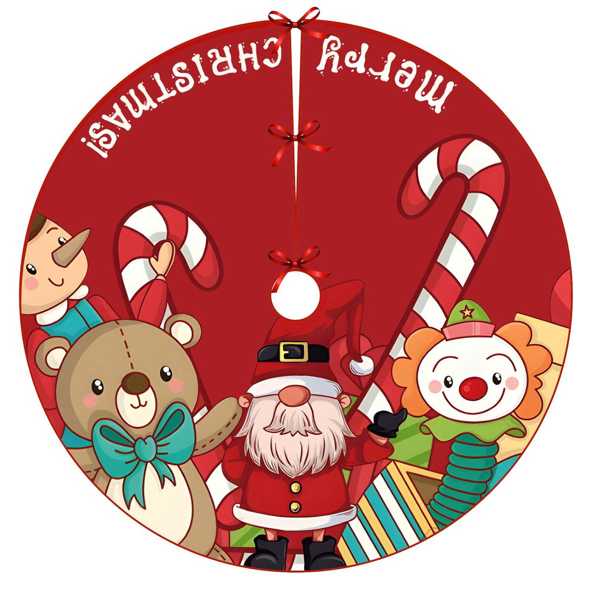 Christmas Tree Skirt 48 inch - Tree Skirt for Kids - Cartoon Tree Skirt