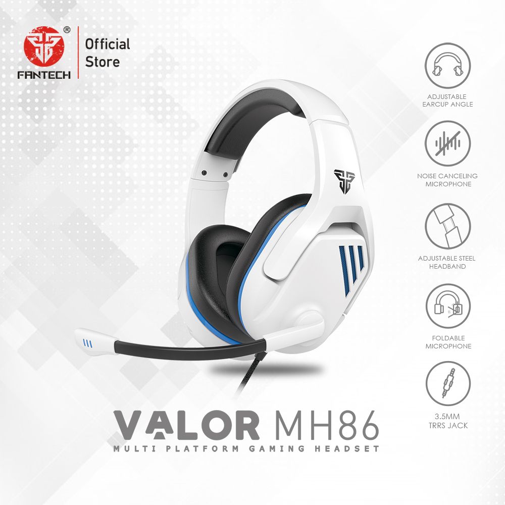 MH86 Wired Game Headset 3.5mm Surround Sound Memory Foam Ear Pad With Microphone And One Turn Two Plug For PC PS4 PS5