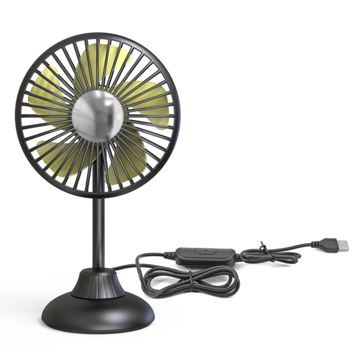 Portable Mini Car Fan Powerful Silent Fan 3 Speeds Settings