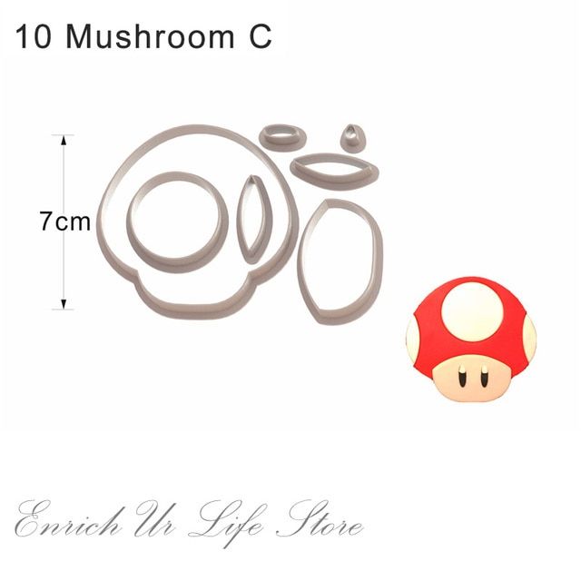 2PCS Cartoon Fruit And Vegetable Shape Mold