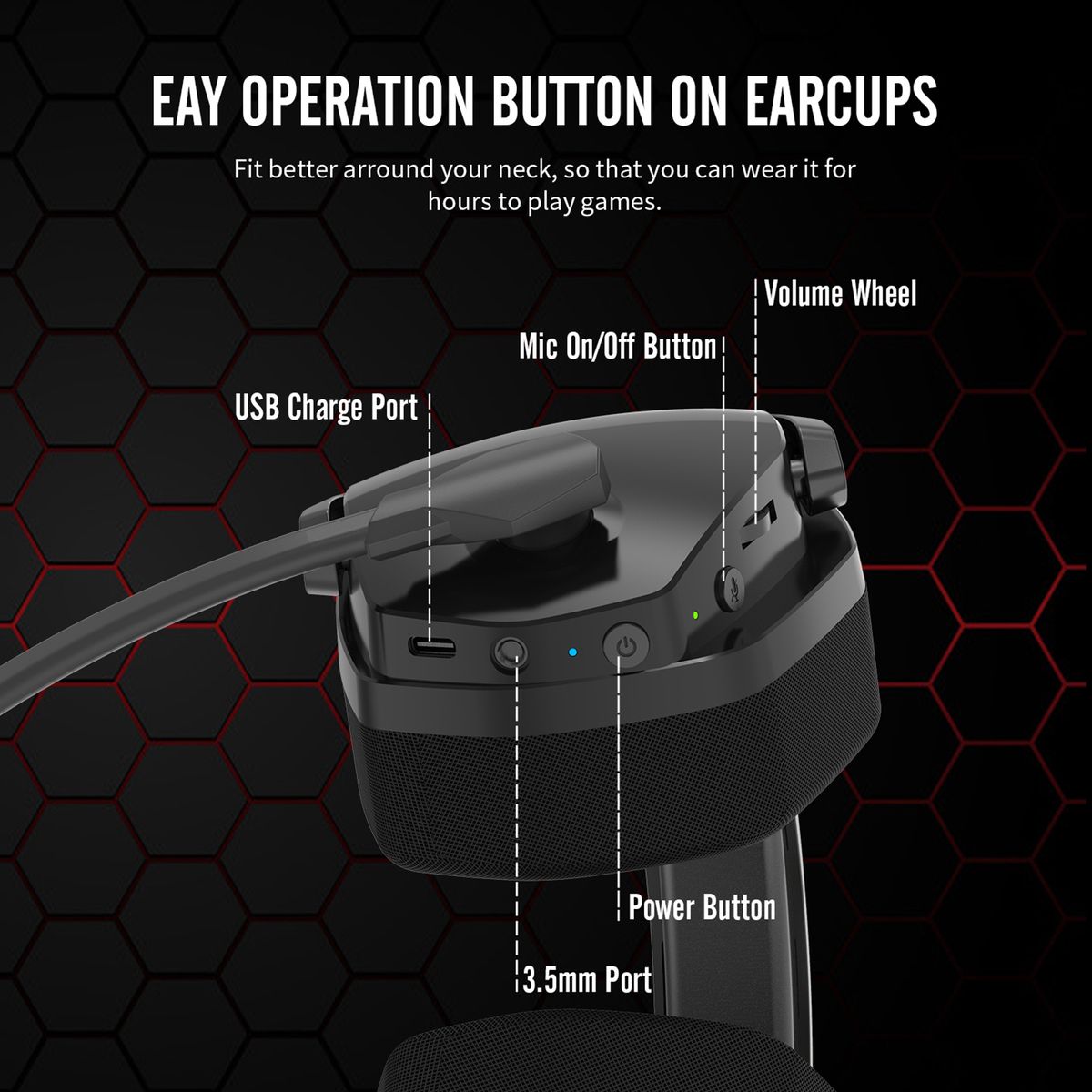 G06 Wireless Gaming Headset For Ps5 Ps4 Pc Laptop