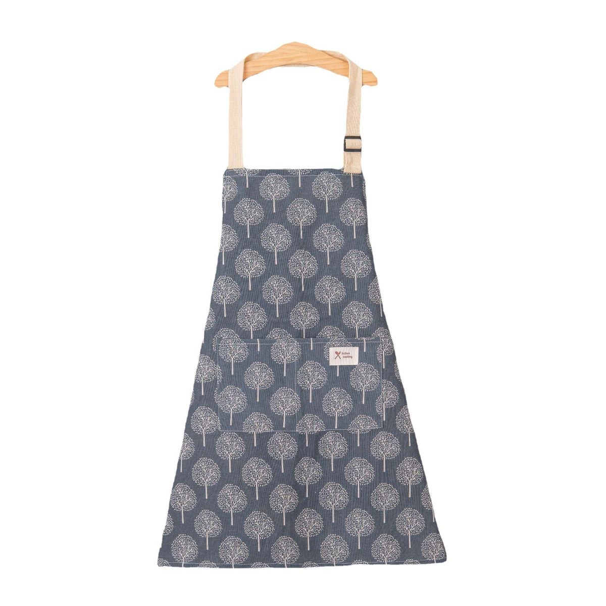 Fortune Tree Cotton Linen Waist Wholesale Kitchen Home Cooking Restaurant Workwear Fashion Korean Adjustment Hanging Neck white hair tree