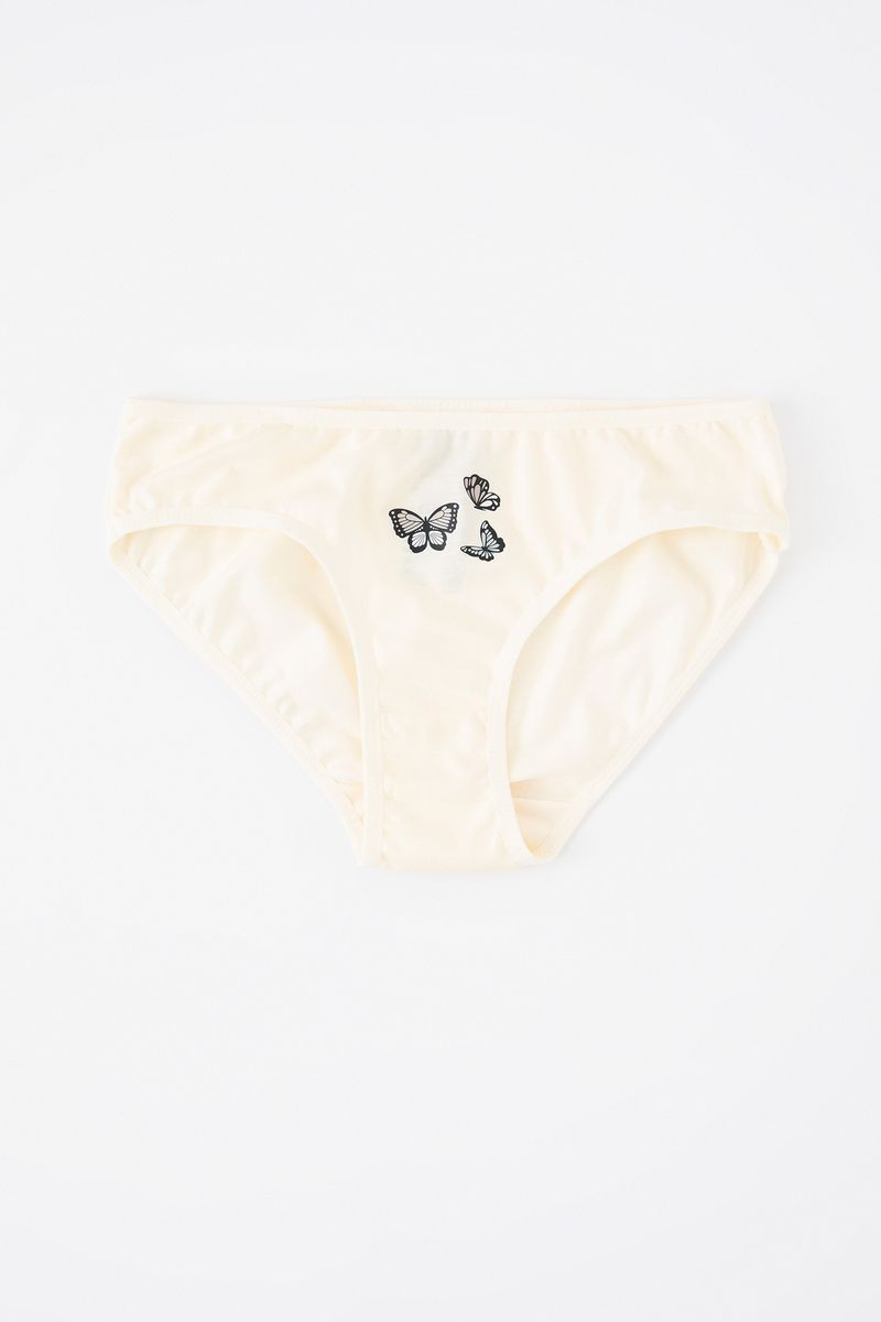 3 Piece Set Girl Underwear Regular Fit Slip -Beige