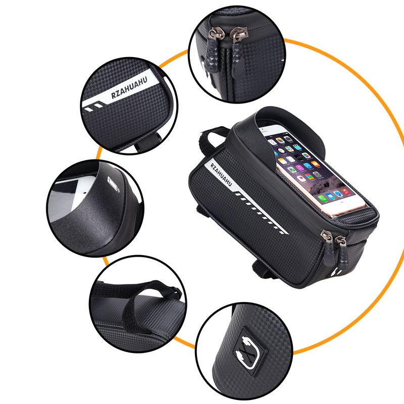 Bike Phone Front Frame Bag Bicycle Top Tube Bag Waterproof