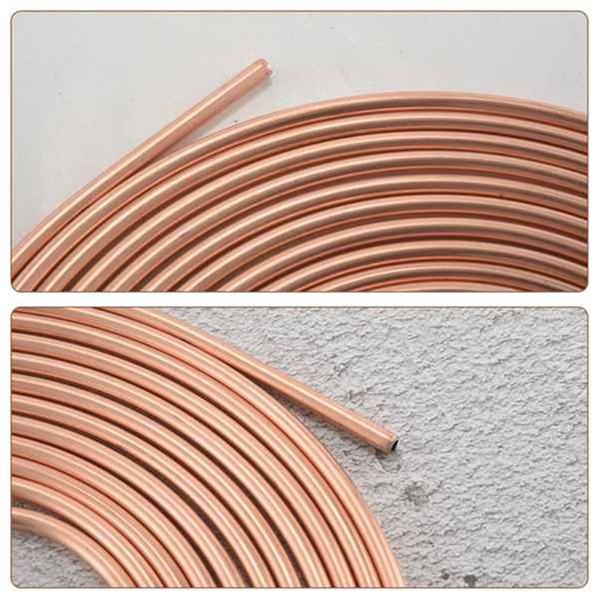 25FT 762M Tube Nuts Car Roll Tube Coil of 14 Inch OD Copper Brake Pipe Hose Line Piping Tube Tubing Anti-Rust