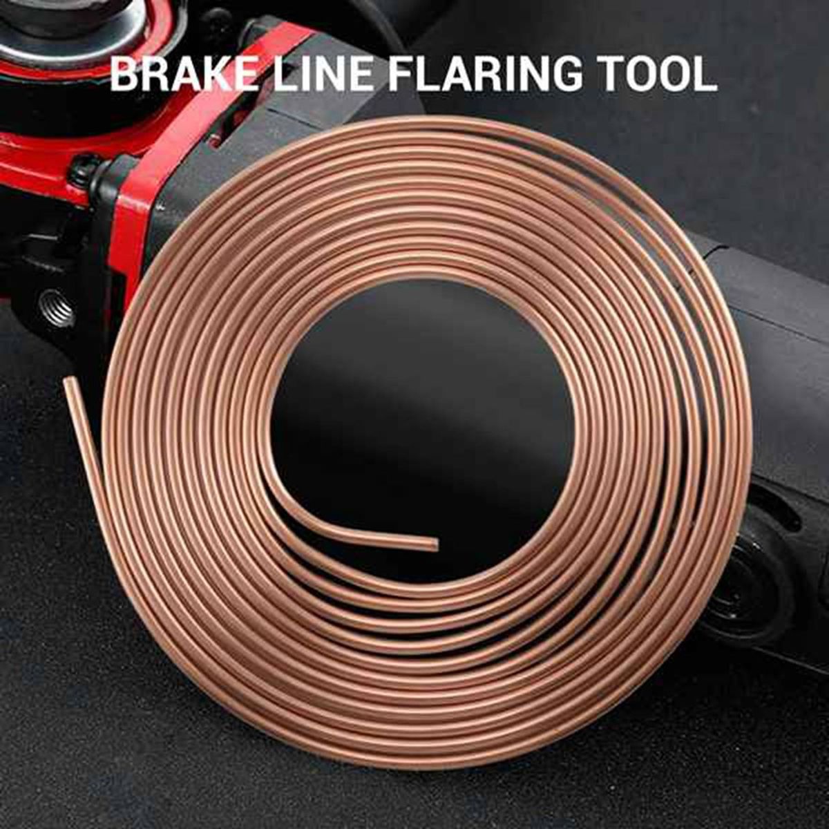 25FT 762M Tube Nuts Car Roll Tube Coil of 14 Inch OD Copper Brake Pipe Hose Line Piping Tube Tubing Anti-Rust