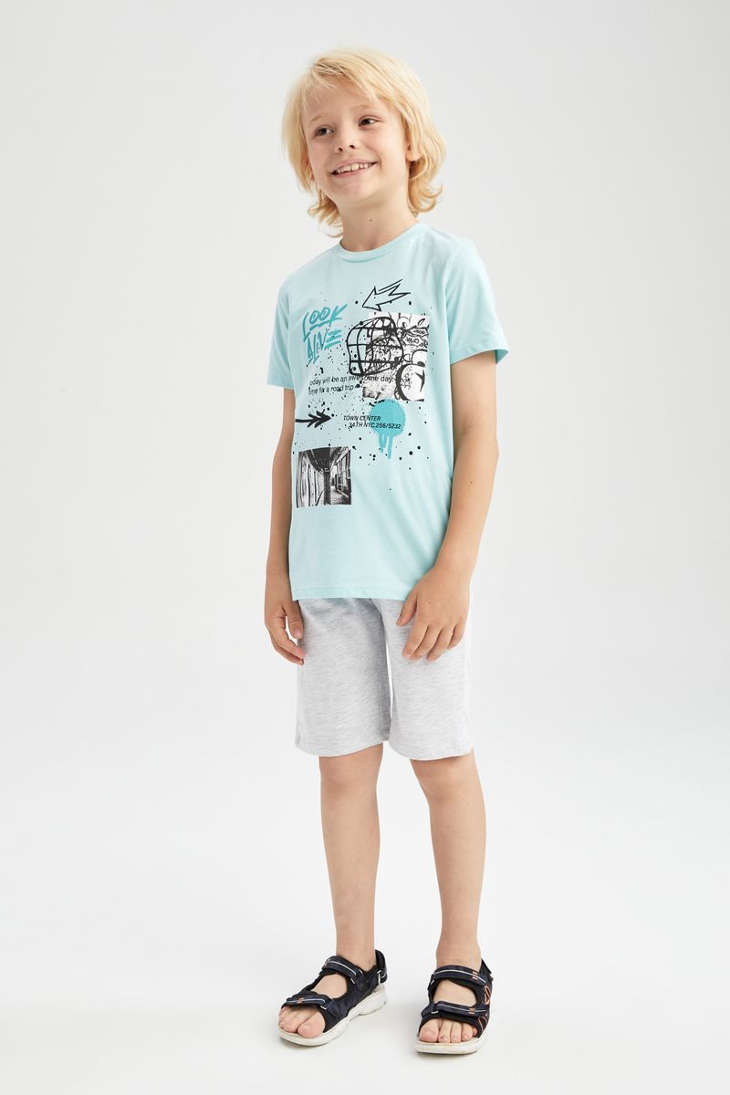 Boy Knitted Short - Grey