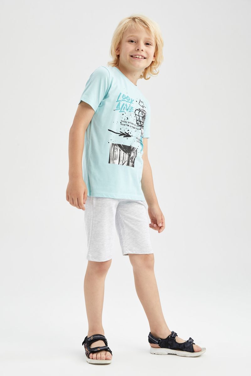 Boy Knitted Short - Grey