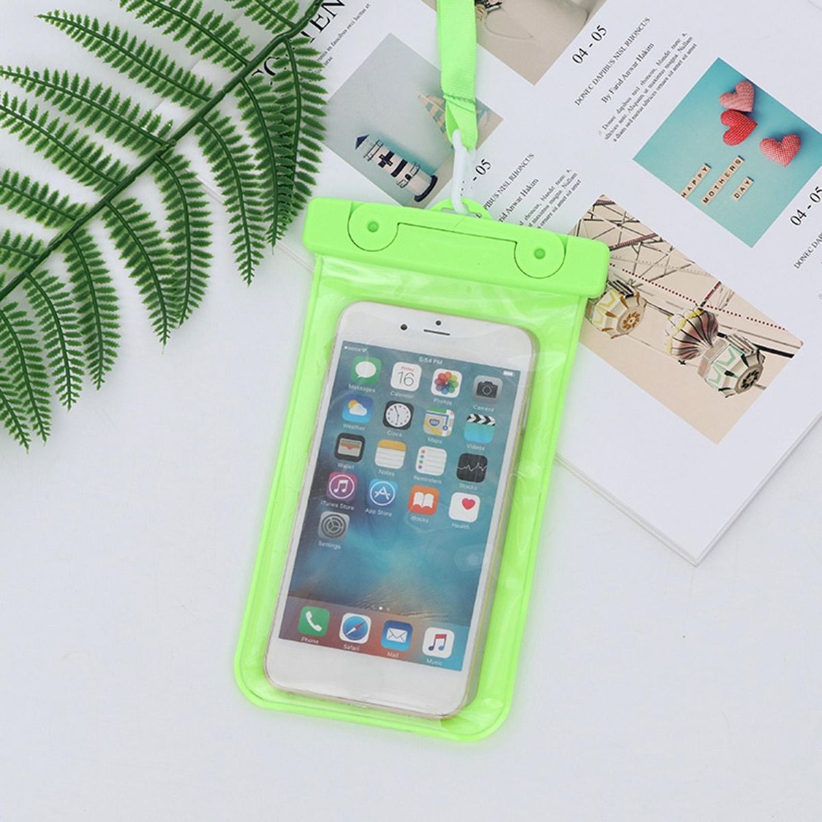 Phone Waterproof Pouch Underwater Filming Phone Waterproof Bag Green