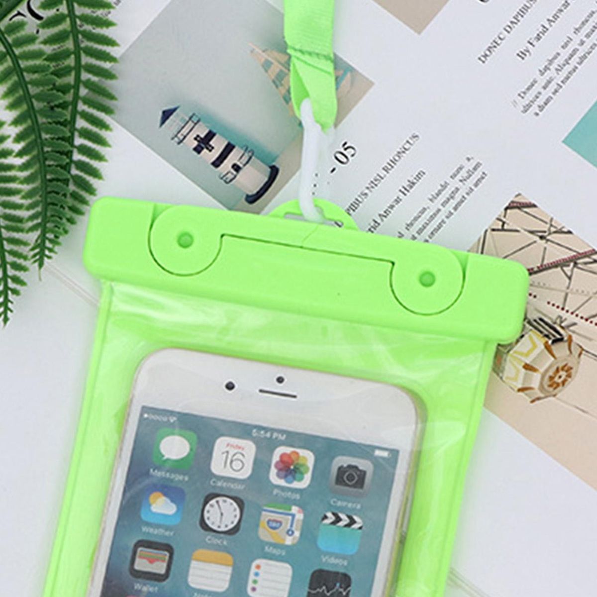 Phone Waterproof Pouch Underwater Filming Phone Waterproof Bag Green