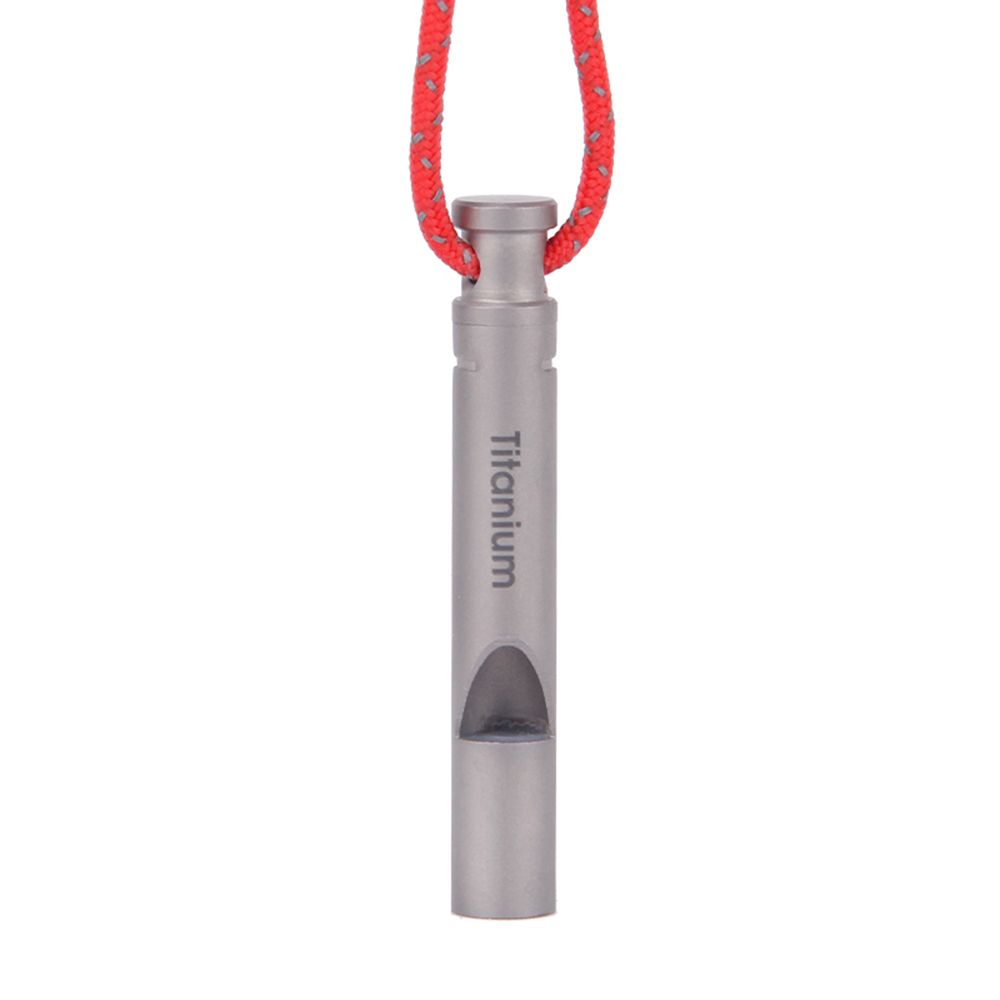 Ultralight Titanium Emergency Whistle With Cord Outdoor