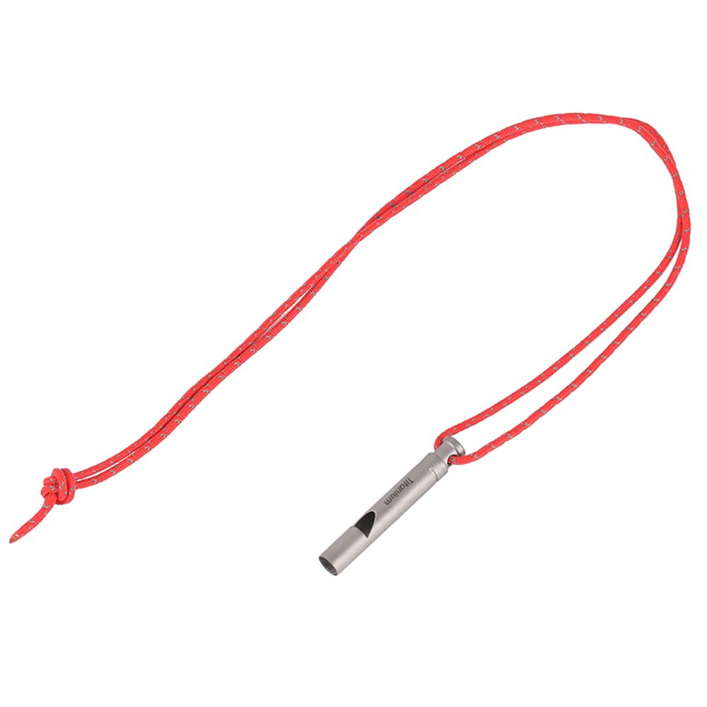 Ultralight Titanium Emergency Whistle With Cord Outdoor