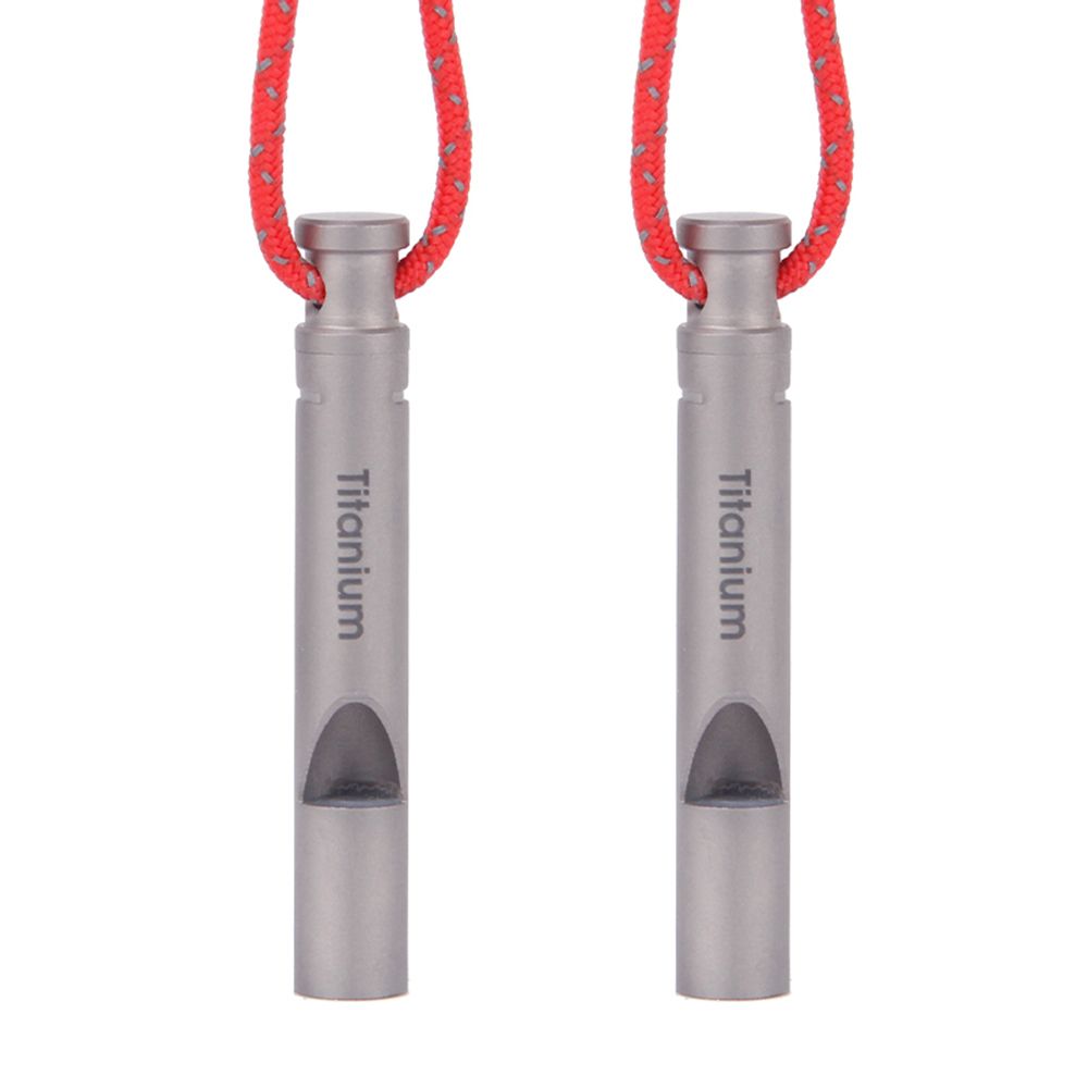 Ultralight Titanium Emergency Whistle With Cord Outdoor
