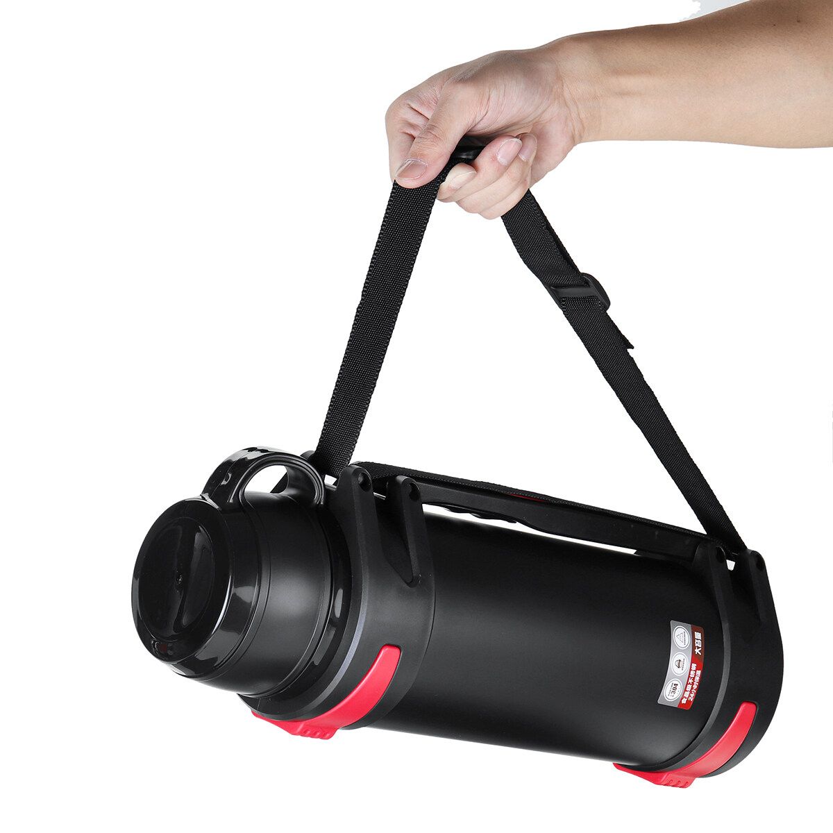 3000ML Large Capacity 36H Keep Hot & Cold Coffee Tea Soups Water Bottle Cups Mug With Carrying Strap Stainless Steel Thermos Flask Double Wall Stainless Steel Vacuum Flask Insulated Cup Portable For Travel Outdoor Kids Studen