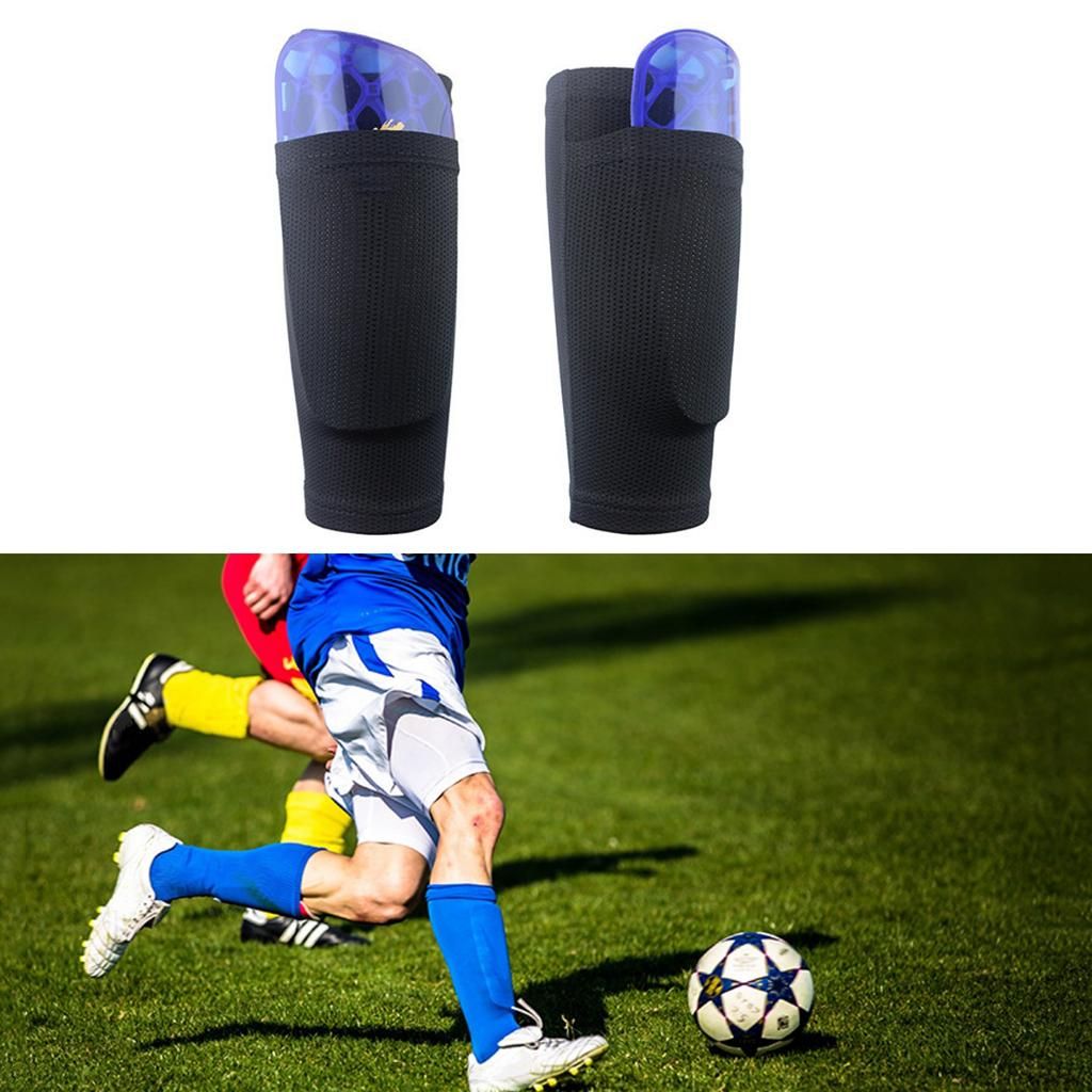 Breathable Football Shin Guard Kids Youth Soccer Shins Leg Black