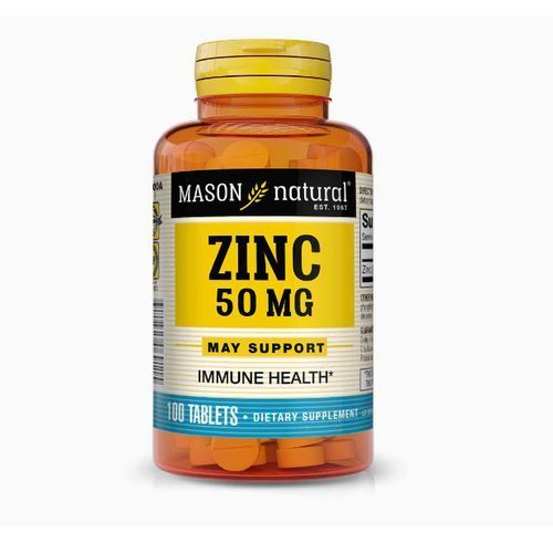 Zinc 50 Mg - Improve Immune System, Antioxidant Health, X100
