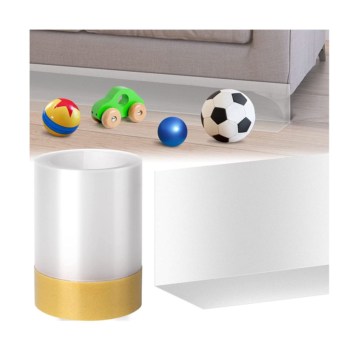 118Inch Cuttable Under Couch Bed Blocker,Toy Blockers for