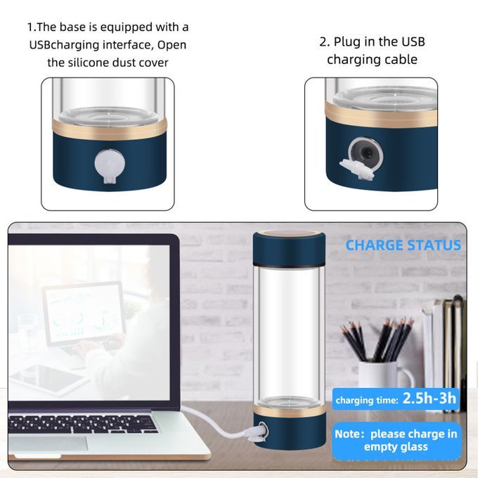 420ml Portable Hydrogen-Rich Water Generator Bottle