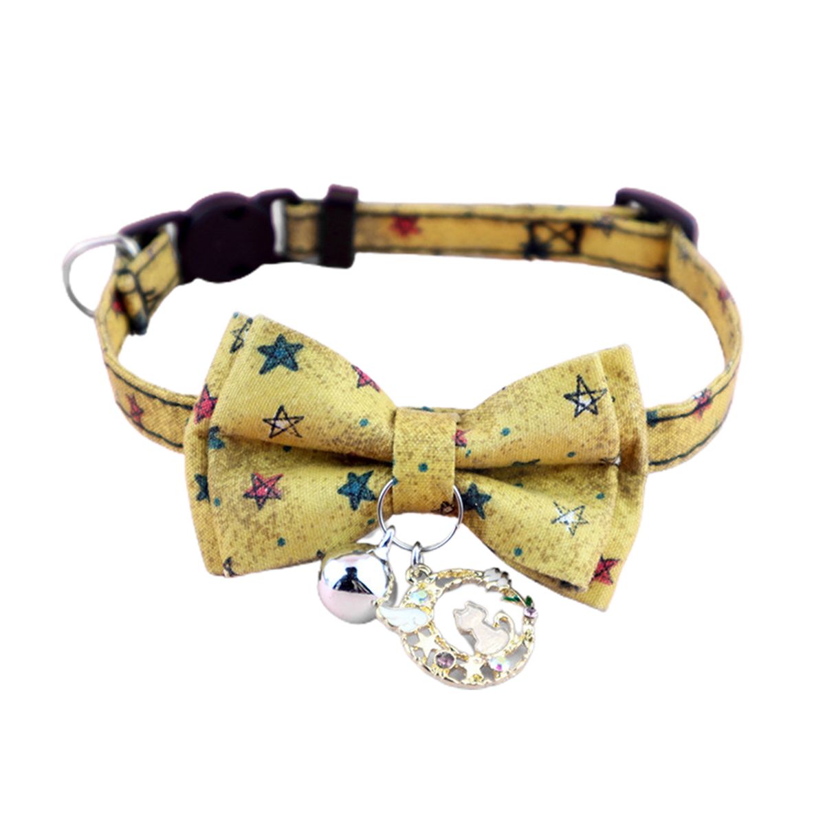 Pet Necklace   Bowknot Small Dog Cat Regular Yellow