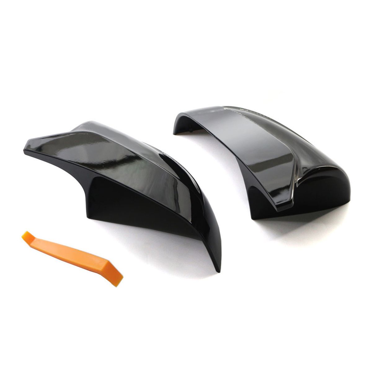 Glossy Black Left   Right Side Mirror Cover, One Pair Side