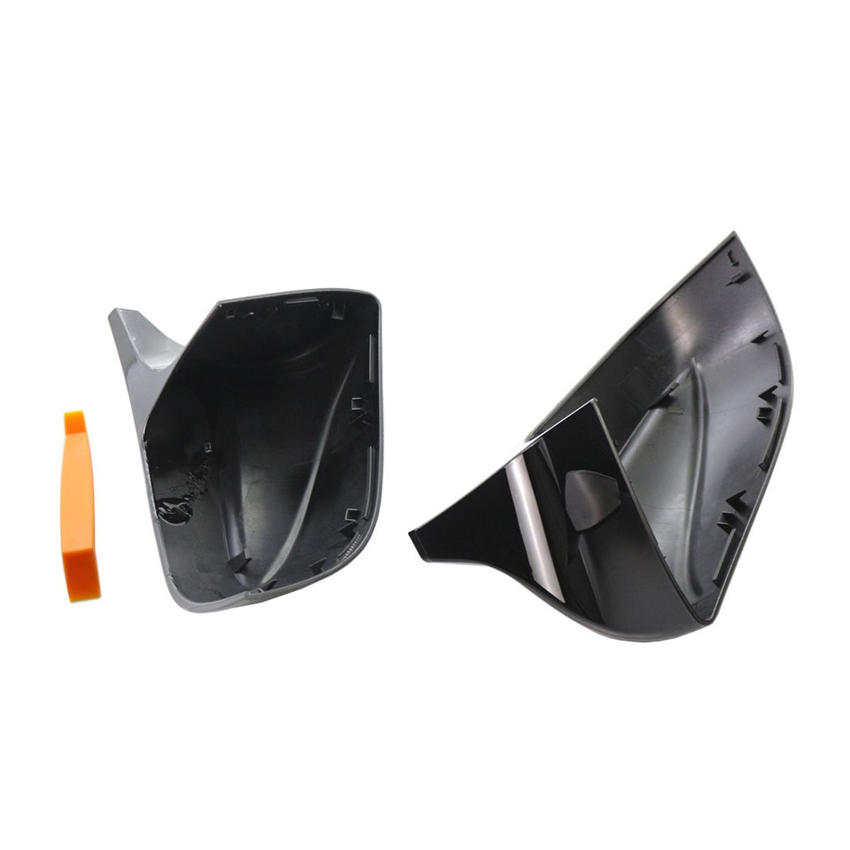 Glossy Black Left   Right Side Mirror Cover, One Pair Side