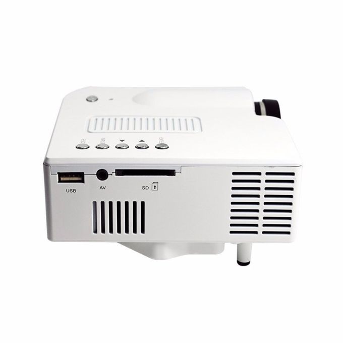 ED LCD (QVGA) Mini Video Projector-White