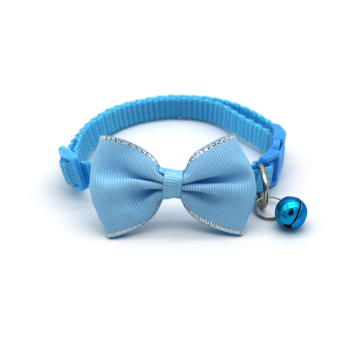 8pcs Pet Collars New Pet Bow Bell Collars