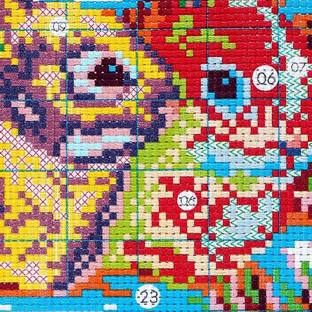 Cross Stitch Needlework Sets Rabbit Pattern Crafts Embroidery kits 11CT Print Cloth DIY