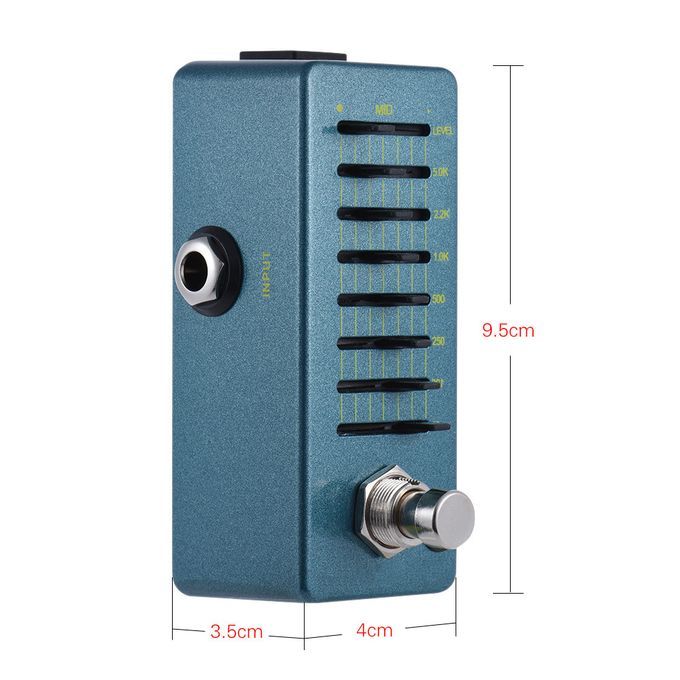 EQ7 Mini Guitar Equalizer Effect Pedal 7-Band EQ Aluminum
