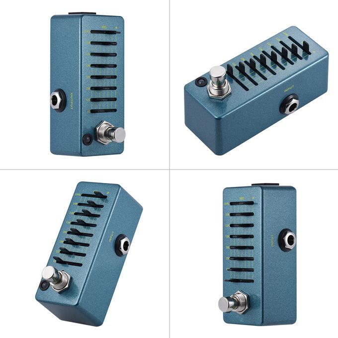 EQ7 Mini Guitar Equalizer Effect Pedal 7-Band EQ Aluminum