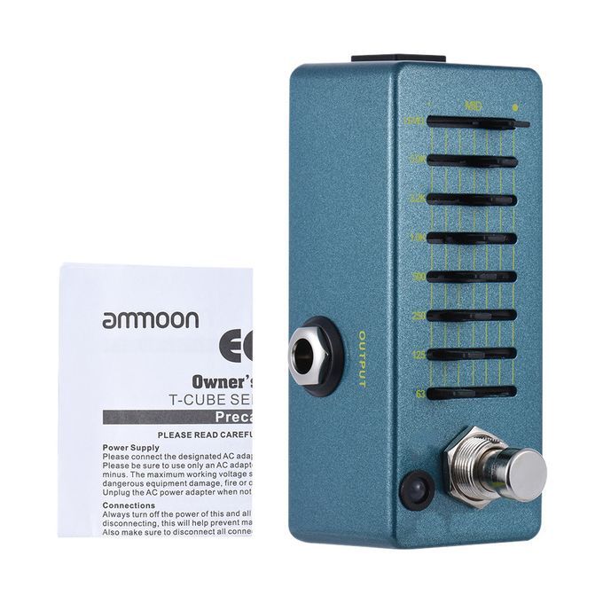 EQ7 Mini Guitar Equalizer Effect Pedal 7-Band EQ Aluminum