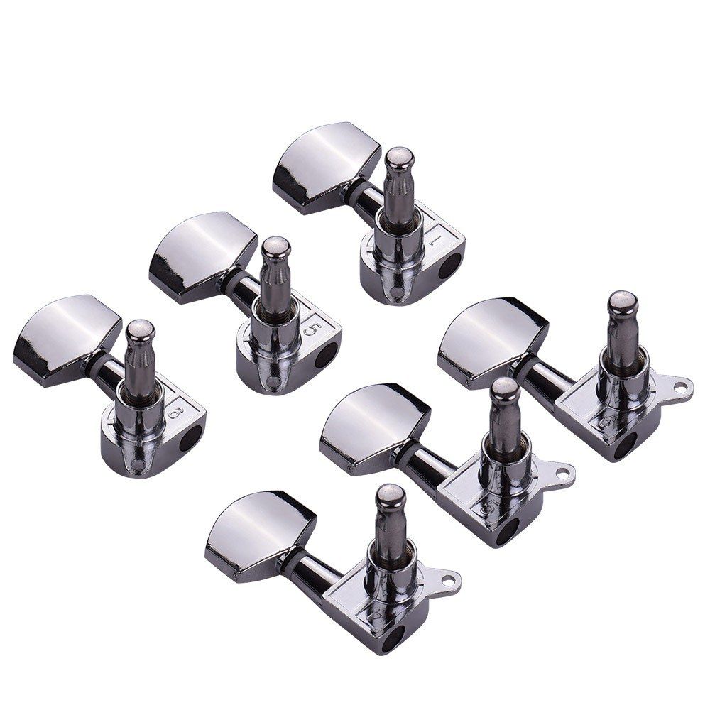 6pcs 3L3R Full Closed Guitar String Tuner Pegs Tuning