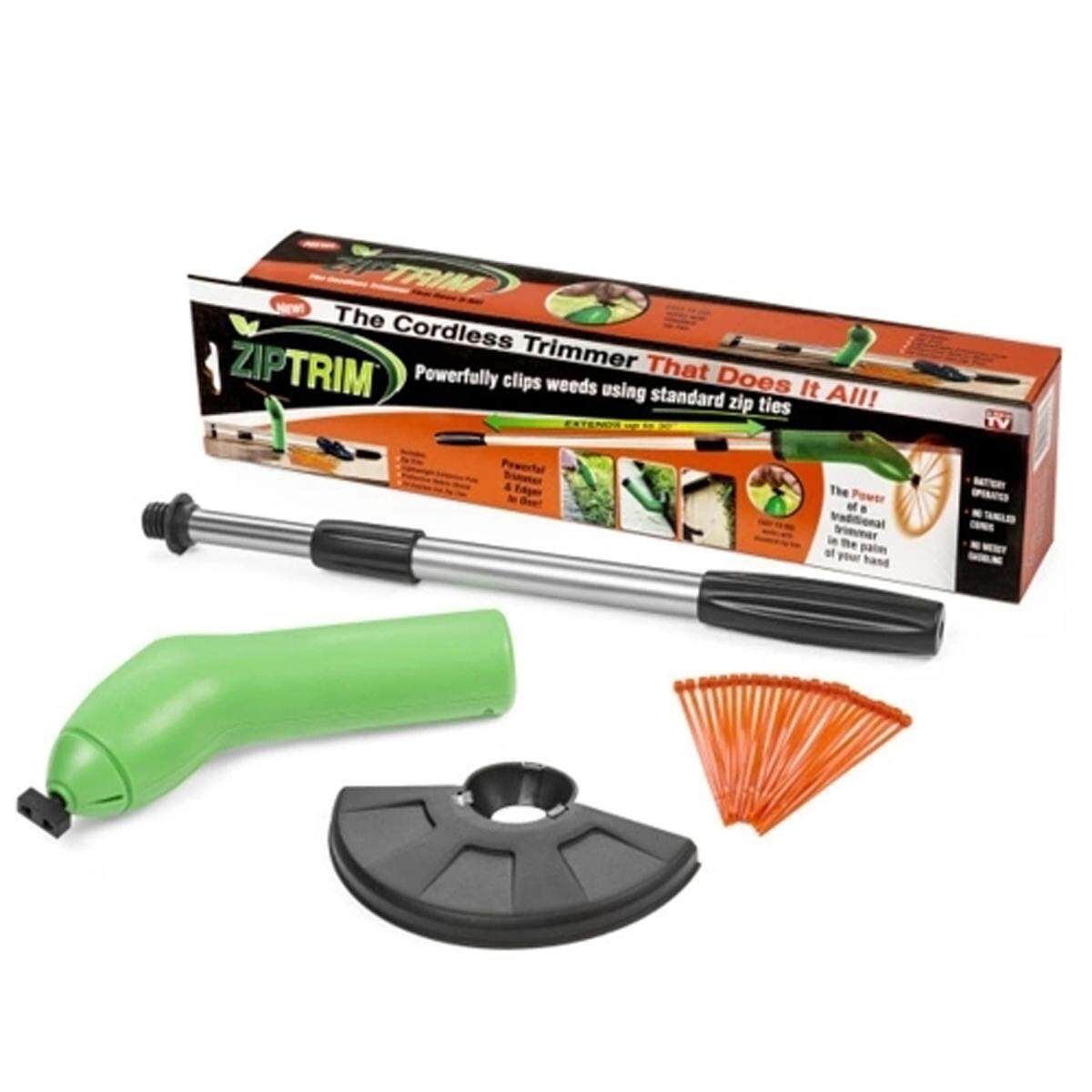 Garden Zip Trim Portable Cordless Trimmer Lawnmower Grass Edger Works With Standard Zip Ties