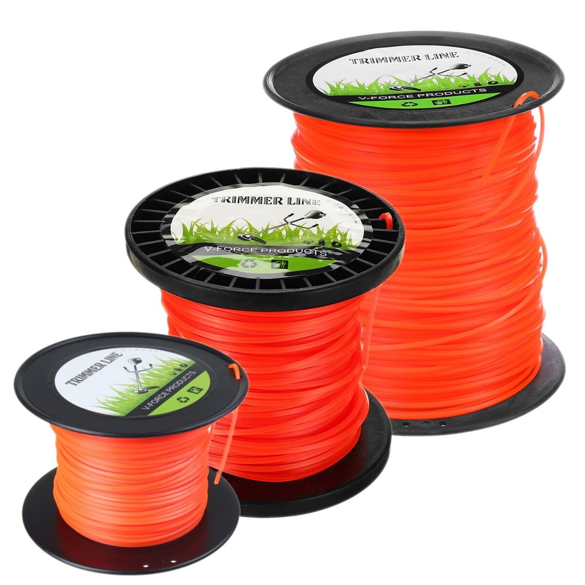 50M/100M/261M Heavy Duty Nylon Square Trimmer Strimmer Line 2.4MM Brushcutter Cord Rope