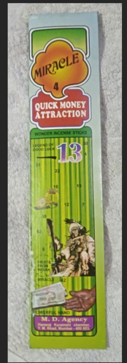 QUICK MONEY ATTRACTION INCENSE STICKS