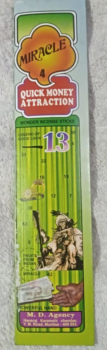 QUICK MONEY ATTRACTION INCENSE STICKS