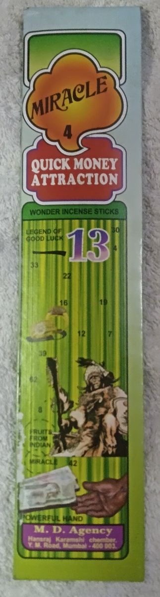 QUICK MONEY ATTRACTION INCENSE STICKS
