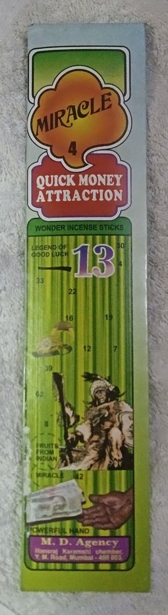 QUICK MONEY ATTRACTION INCENSE STICKS