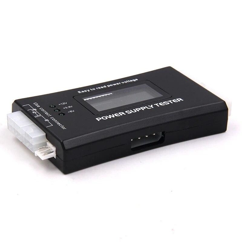 Newest Digital LCD Power Supply Tester Multifunction Computer 20 24 Pin Sata LCD PSU HD ATX BTX Voltage Tester