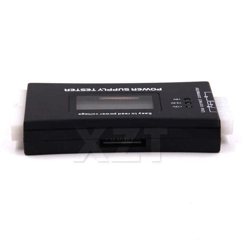 Newest Digital LCD Power Supply Tester Multifunction Computer 20 24 Pin Sata LCD PSU HD ATX BTX Voltage Tester