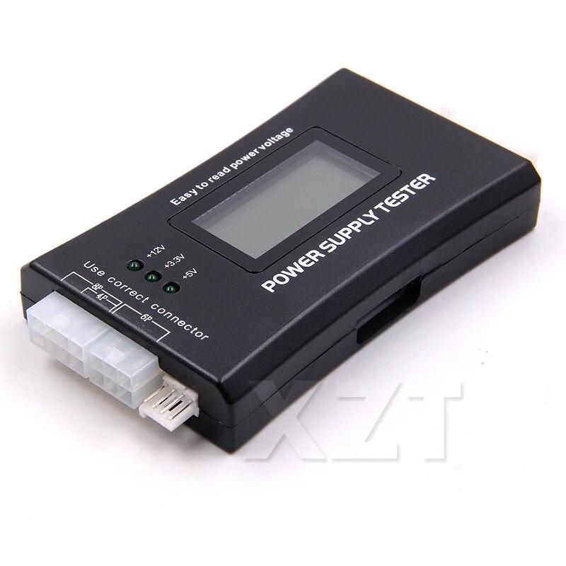 Newest Digital LCD Power Supply Tester Multifunction Computer 20 24 Pin Sata LCD PSU HD ATX BTX Voltage Tester