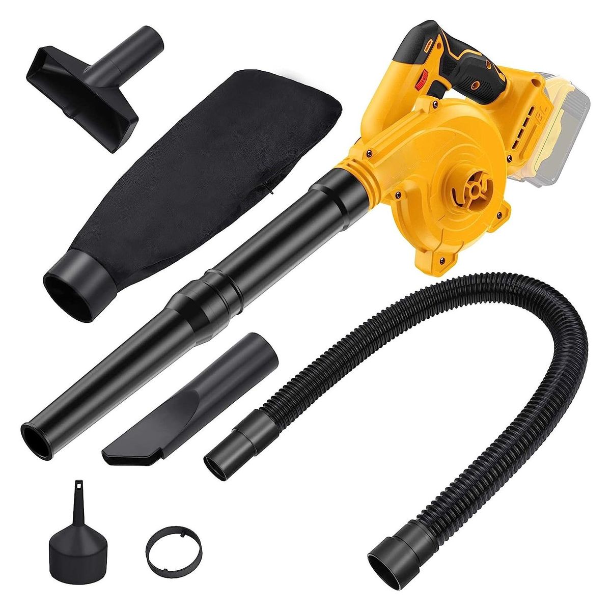 2-in-1 Blower Vacuum Dewalt Cordless Leaf Blower Vacuum High Power Yellow