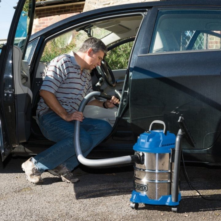 Wet And Dry Vacuum Cleaner, 20L Stainless Steel Tank,1250W