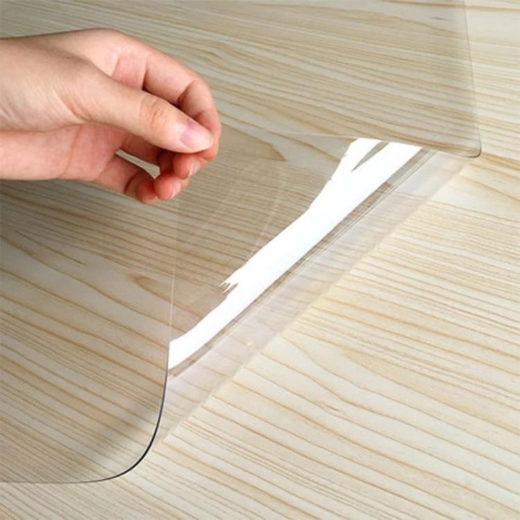 Transparent Soft Glass Tablecloth, Size:90x120cm