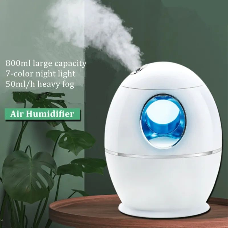800ML USB Humidifiers Cool Mist Maker Diffuser LED Display.