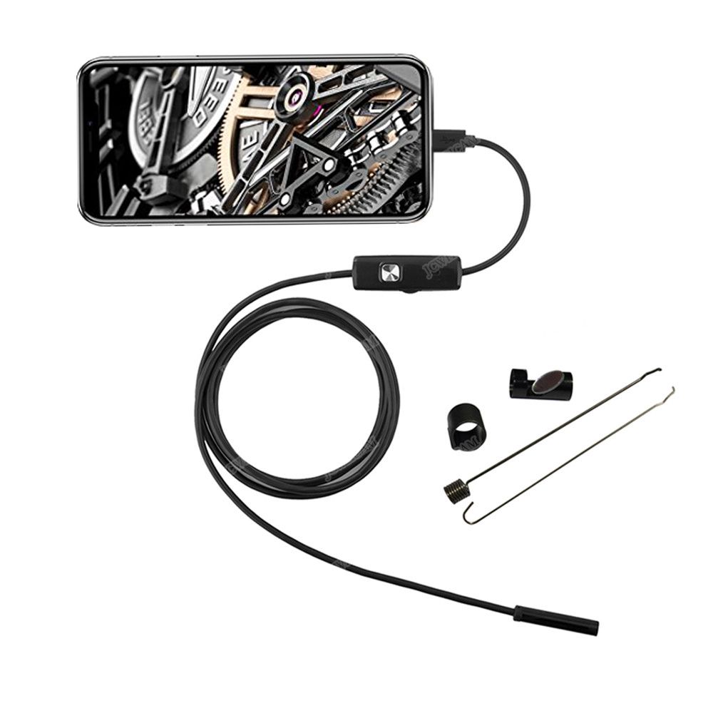 USB 5.5MM Lens 1M/1.5M/2M/3.5M/5M Soft Cable Android Endoscope Camera Led Light Borescopes Mini Camera For PC Android Phone-5.5mm Lens